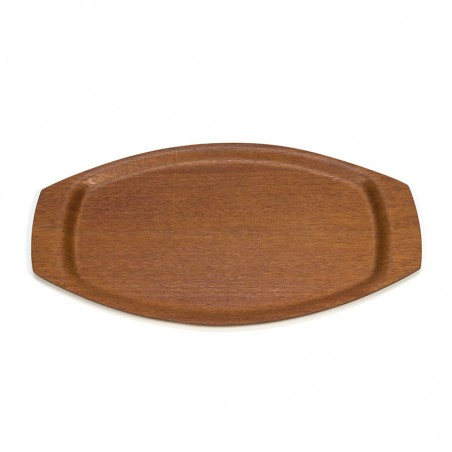Oval model vintage teak tray