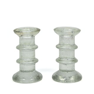 Vintage set of 2 Scandinavian candlesticks