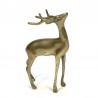 Vintage sculpture of a deer in brass