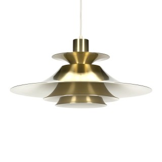 Vintage brass Danish hanging lamp