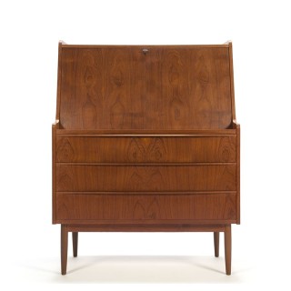 Vintage luxury Danish secretary with large worktop