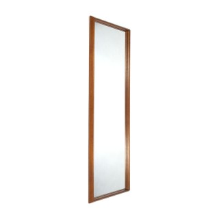 Extra grote vintage Deense teakhouten spiegel