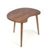 Teak kidney shaped small vintage coffee table or side table