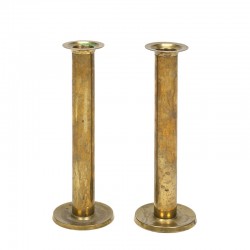 Brass vintage candlesticks set of two