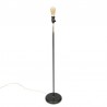 Minimalistic vintage floor lamp with brass detail