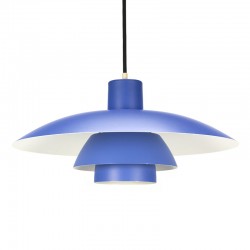 Blauwe vintage PH 4/3 lamp ontwerp Poul Henningsen