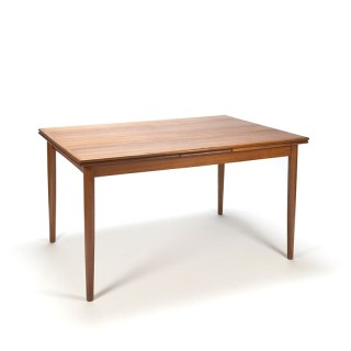 Vintage extendable Danish dining table in teak