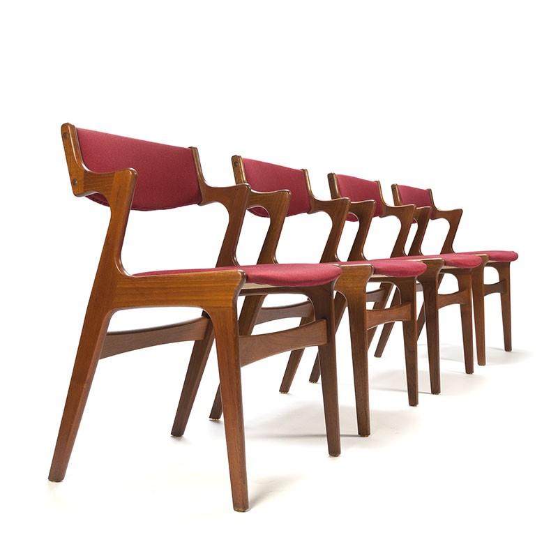Uitgebreid innovatie combinatie Deense vintage set van 4 Nova design stoelen - Retro Studio