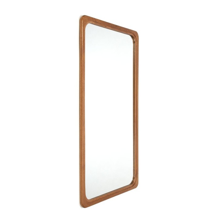Solid teak large vintage mirror