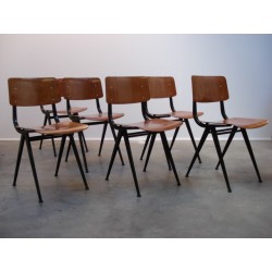 Industriele stoelen (set van 6)