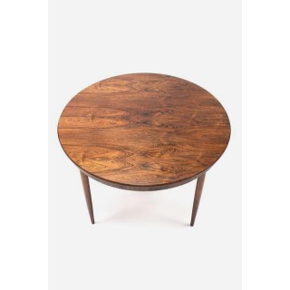 Palissander ronde houten eettafel - Retro Studio