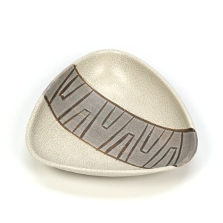 Aardewerken vintage serveerschaal