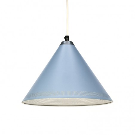 Lyfa vintage Deense design hanglamp in blauw