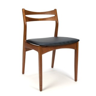 Vintage Danish dining table chair in teak