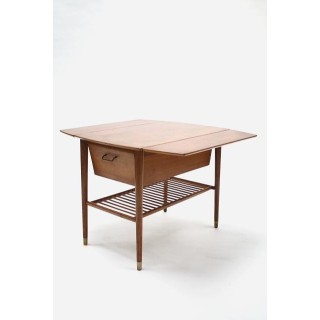 Hangoortafel van teakhout - Retro Studio