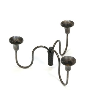 Vintage metal candlestick from the fifties