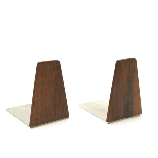Set van 2 vintage palissander boekensteunen