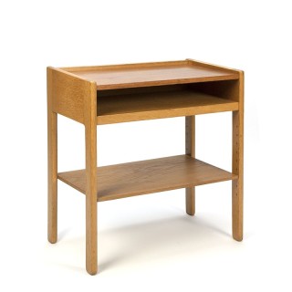 Deens vintage eiken bijzettafel of kastje