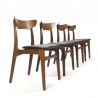 Schionning and Elgaard design set of 4 vintage chairs