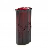 Red glass vintage Avon vase