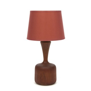 Danish teak vintage table lamp