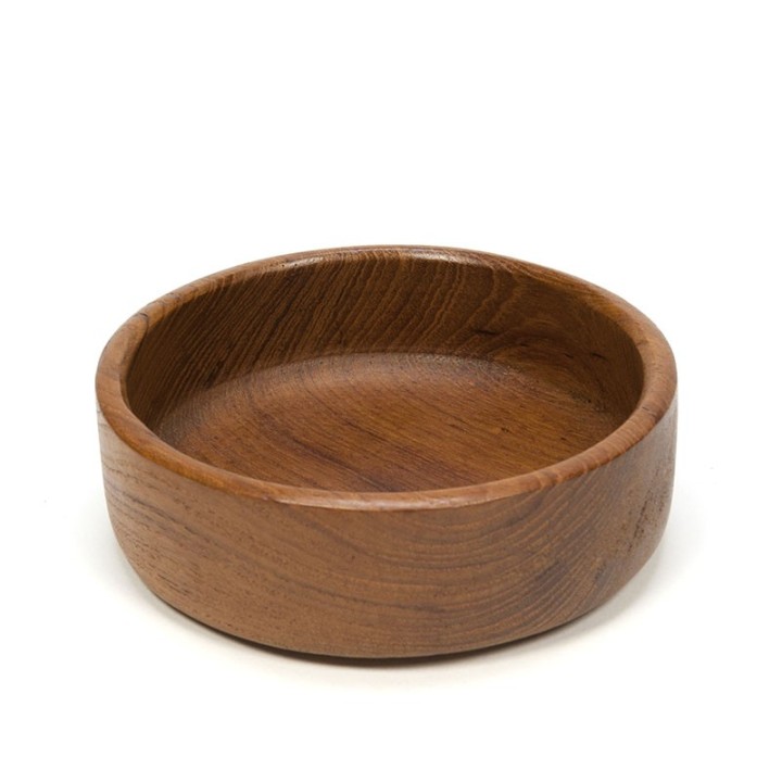 Teakhouten vintage kleine saladeschaal