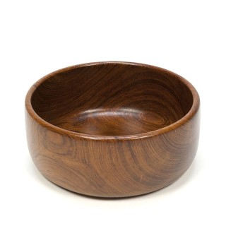 Groot model vintage saladeschaal in teakhout