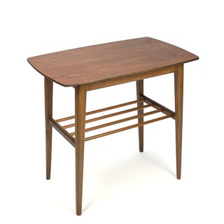 Vintage side table Danish with teak top