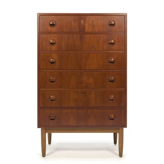 Vintage design ladekast ontwerp Kai Kristiansen