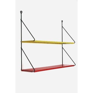 Metal wall rack with square perforation - Retro Studio