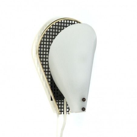 Fifties wall lamp vintage with perforated detail