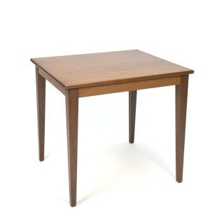 Small vintage model side table made of teak