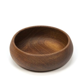 Small round bowl vintage in teak