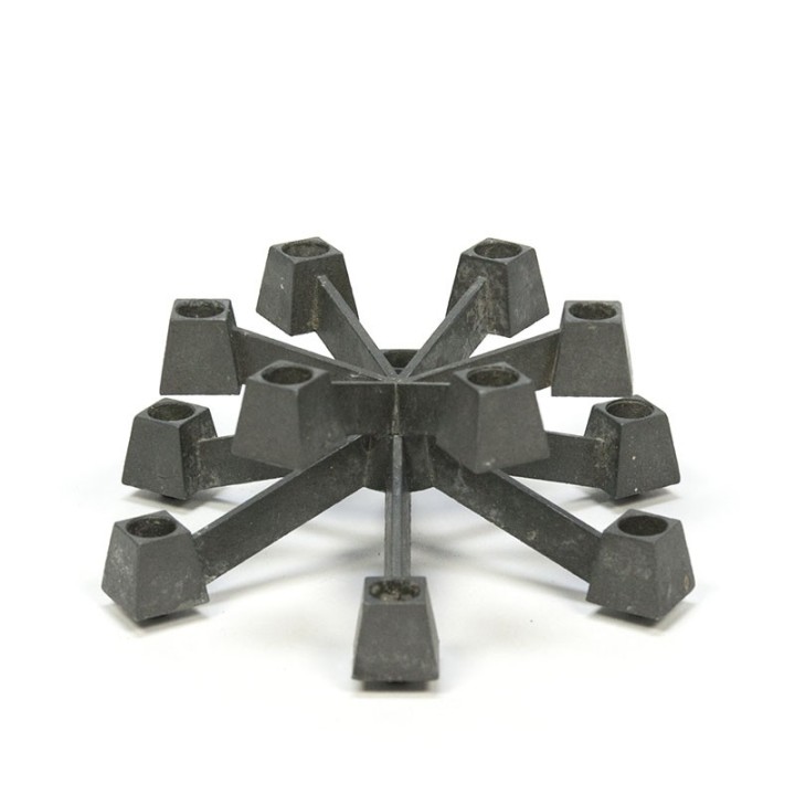 Vintage gietijzeren Paro kandelaar ontwerp Jens Quistgaard