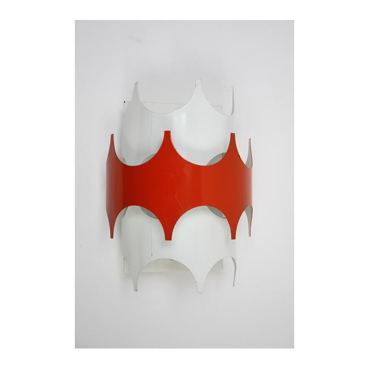 Oranje/ witte wandlamp - Retro Studio