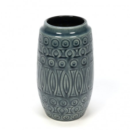 Blue / gray vintage West Germany vase