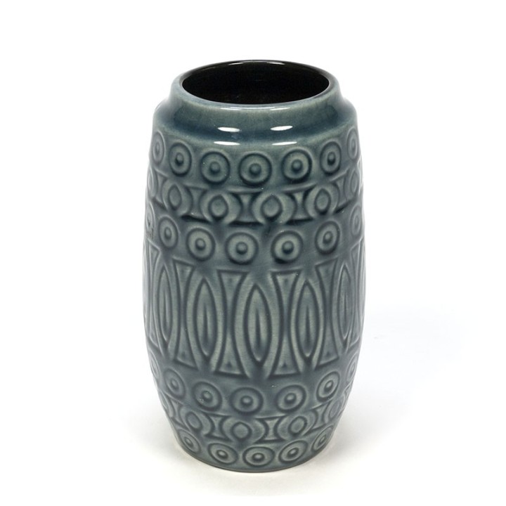 Blue / gray vintage West Germany vase