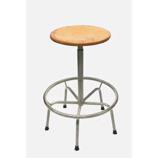 Industrial stool beech - Retro Studio