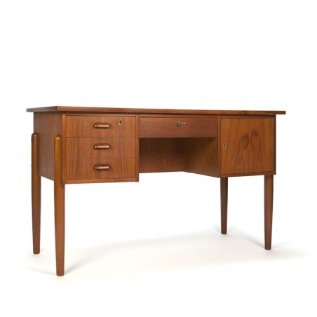 Teak vintage desk with organic design