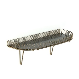 Sixties vintage brass shelf
