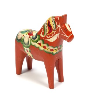 Swedish vintage red Dala horse design Nils Olsson