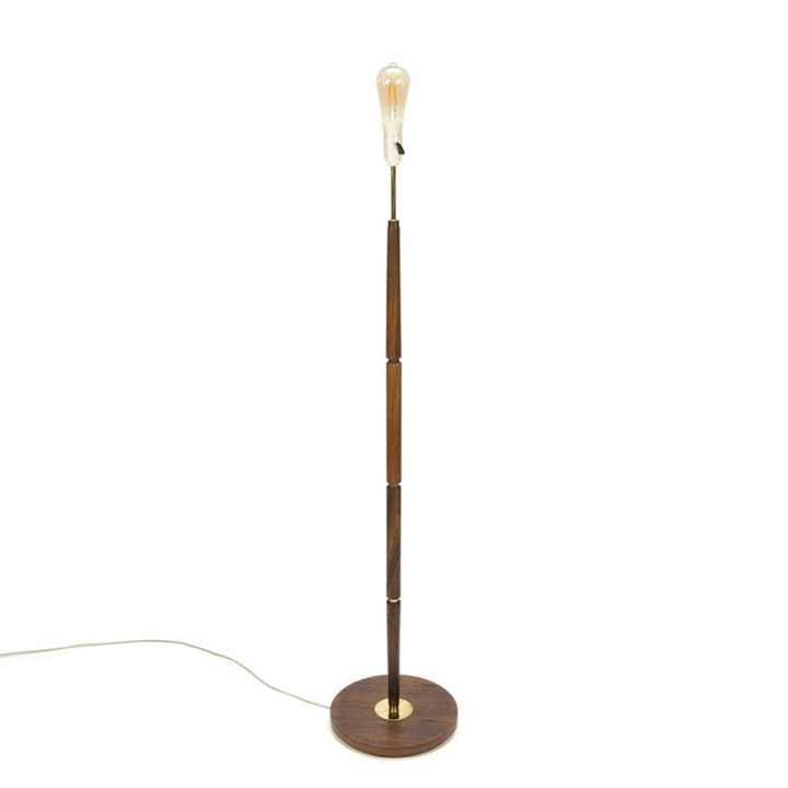 Vintage rosewood floor lamp from Denmark