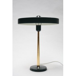 Philips table lamp by Louis Kalff green