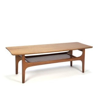 Zestiger jaren vintage salontafel dubbellaags