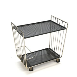 Metal vintage bar cart from the sixties