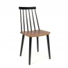 Vintage teak with black bar chair