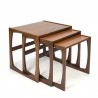 Teak vintage set of nesting tables by G Plan