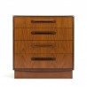 Teak vintage chest of drawers design Victor Wilkins