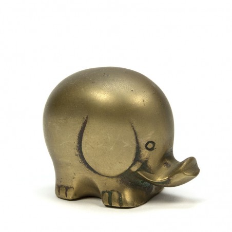 Small vintage brass elephant