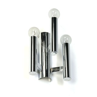 Vintage chrome wall lamp Sciolari style